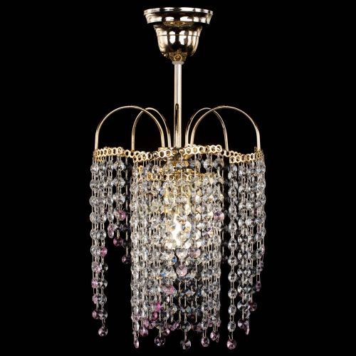 Люстра Иволга №1 Оптикон розовая в Подольске Гусь Хрустальный