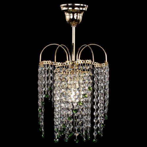 Люстра Иволга №1 Оптикон зеленая в Подольске Гусь Хрустальный