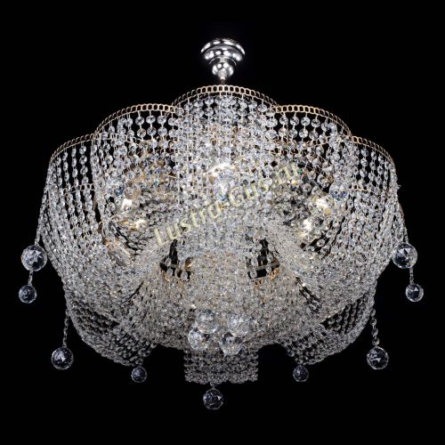 Люстра Камелия Астра с подвесом в Подольске Гусь Хрустальный