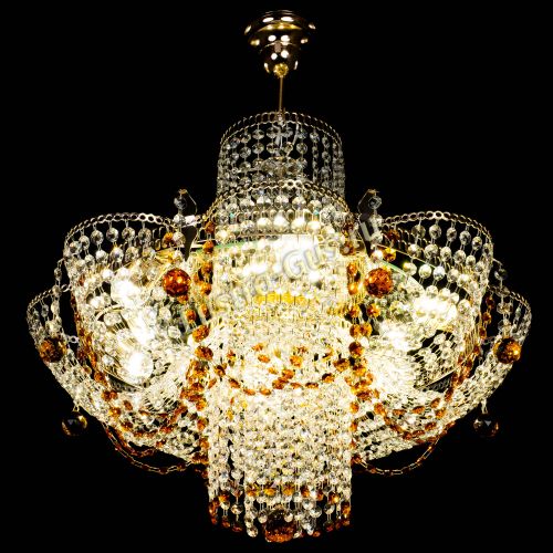 Люстра Камея №6 подвесная чайная в Подольске Гусь Хрустальный