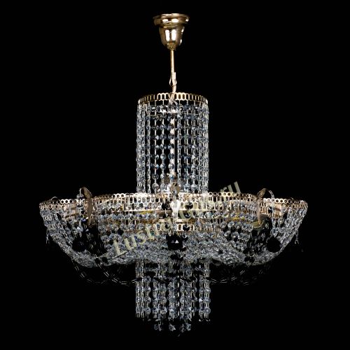 Люстра Камея №6 подвесная черная в Подольске Гусь Хрустальный