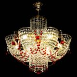 Люстра Камея №6 подвесная красная в Подольске