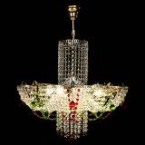 Люстра Камея №6 подвесная красно-зеленая в Подольске