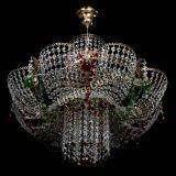 Люстра Камея №6 подвесная красно-зеленая в Подольске