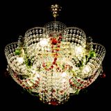 Люстра Камея №6 подвесная красно-зеленая в Подольске