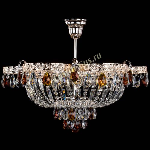 Люстра Камея Флора №5 с подвесом Чайная в Подольске Гусь Хрустальный