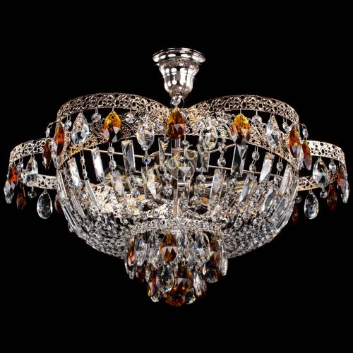 Люстра Камея Флора №5 с подвесом Чайная в Подольске Гусь Хрустальный