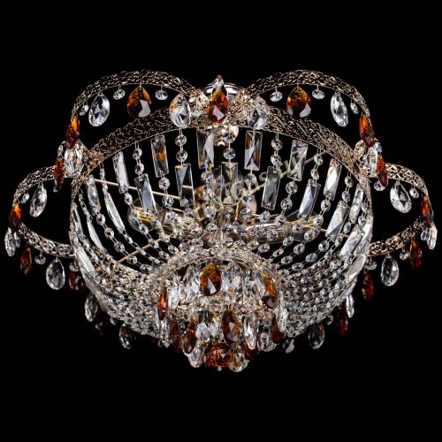 Люстра Камея Флора №5 с подвесом Чайная в Подольске Гусь Хрустальный