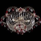 Люстра Камея Флора №5 с подвесом Красная в Подольске