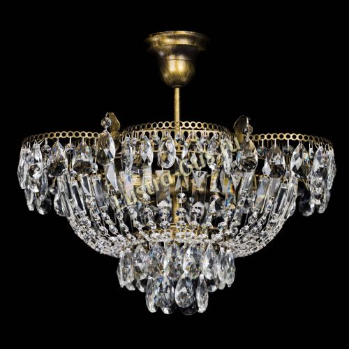 Люстра Камея с подвесом под бронзу в Подольске Гусь Хрустальный