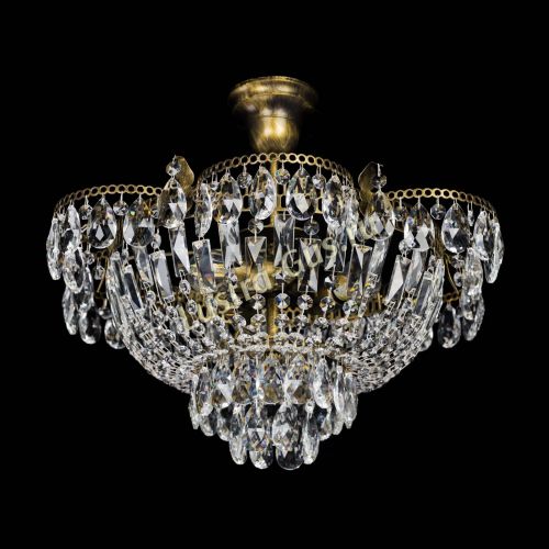 Люстра Камея с подвесом под бронзу в Подольске Гусь Хрустальный