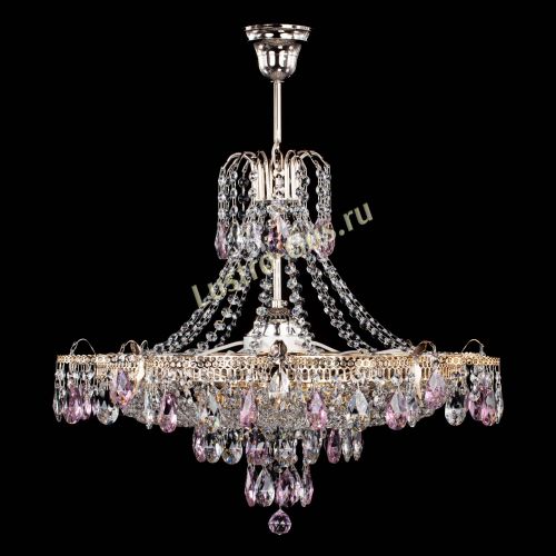 Люстра Камея журавлики №6 розовая в Подольске Гусь Хрустальный