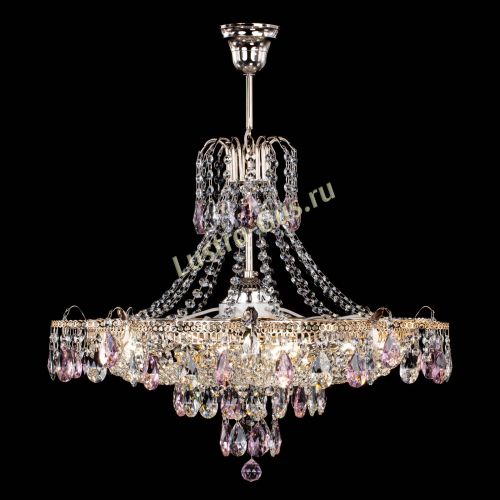 Люстра Камея журавлики №6 розовая в Подольске Гусь Хрустальный