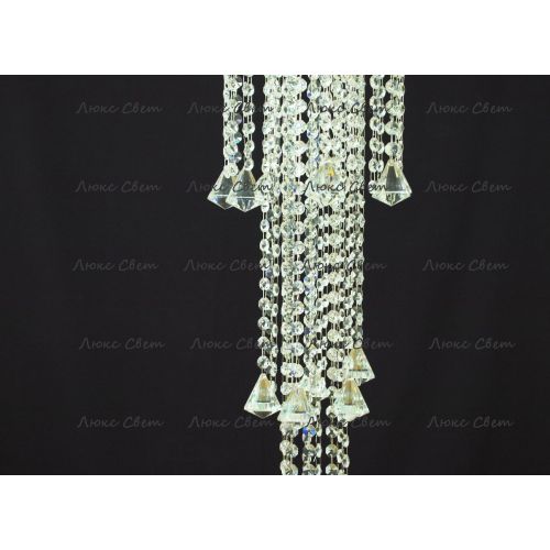 Люстра Капель 5 ламп конус 40 см длинная  в Подольске Гусь Хрустальный