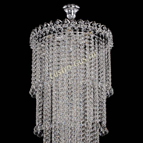 Люстра Капель 5 ламп шар 30 см длинная   в Подольске Гусь Хрустальный