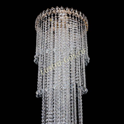 Люстра Капель 5 ламп шар 30 см длинная   в Подольске Гусь Хрустальный