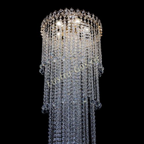 Люстра Капель 5 ламп шар 30 см длинная   в Подольске Гусь Хрустальный