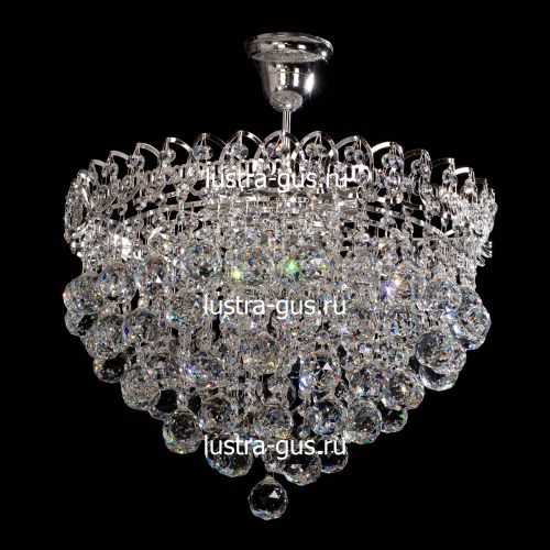 Люстра Капель-лепесток Шар 40 мм с подвесом в Подольске Гусь Хрустальный