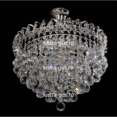 Люстра Капель-лепесток Шар 40 мм с подвесом в Подольске Гусь Хрустальный