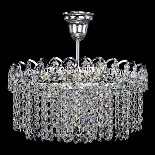 Люстра Капель-лепесток обтикон с подвесом в Подольске Гусь Хрустальный