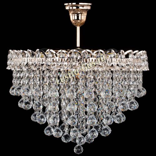 Люстра Капель Лепесток Шар  30мм с подвесом в Подольске Гусь Хрустальный