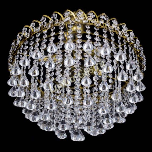 Люстра Капель Пирамида 30 с подвесом под бронзу в Подольске Гусь Хрустальный