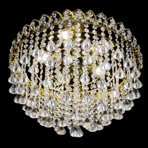 Люстра Капель Пирамида 30 с подвесом под бронзу в Подольске Гусь Хрустальный