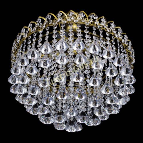 Люстра Капель Пирамида 40 с подвесом под бронзу в Подольске Гусь Хрустальный