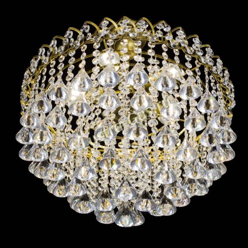 Люстра Капель Пирамида 40 с подвесом под бронзу в Подольске Гусь Хрустальный