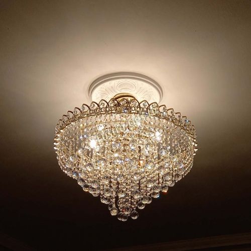 Люстра Капель Пирамида Шар 30 с подвесом в Подольске Гусь Хрустальный