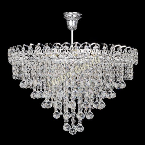 Люстра Капель Пирамида Шар 30 с подвесом в Подольске Гусь Хрустальный