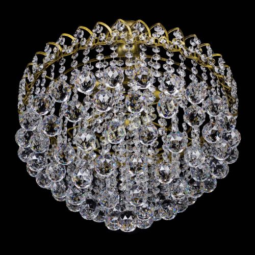 Люстра Капель Пирамида Шар 40 с подвесом под бронзу в Подольске Гусь Хрустальный