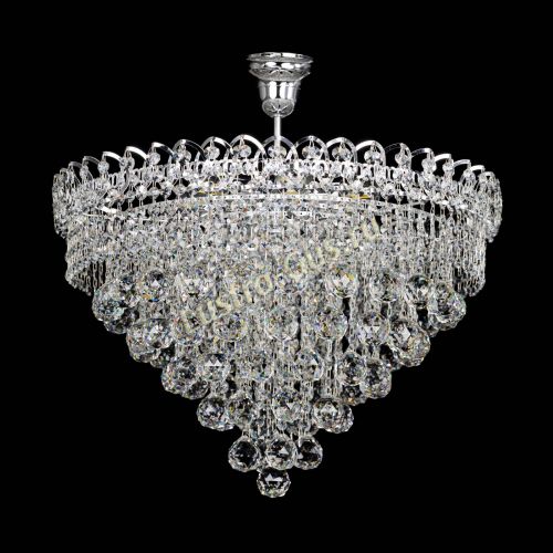 Люстра Капель Пирамида Шар 40 с подвесом в Подольске Гусь Хрустальный