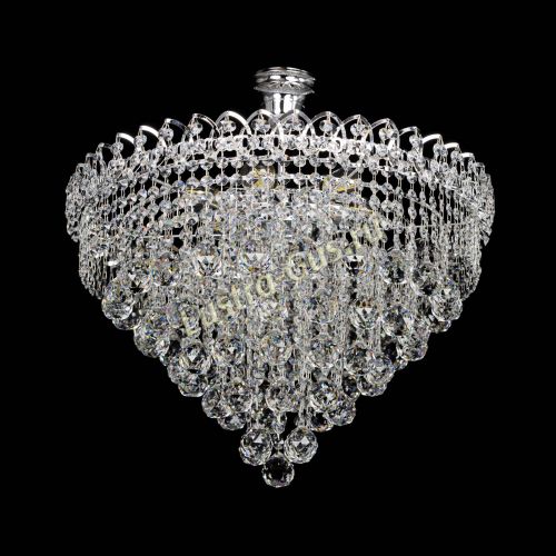 Люстра Капель Пирамида Шар 40 с подвесом в Подольске Гусь Хрустальный