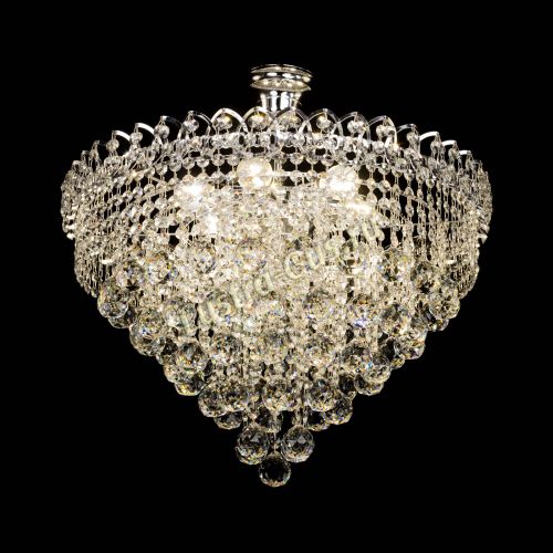 Люстра Капель Пирамида Шар 40 с подвесом в Подольске Гусь Хрустальный