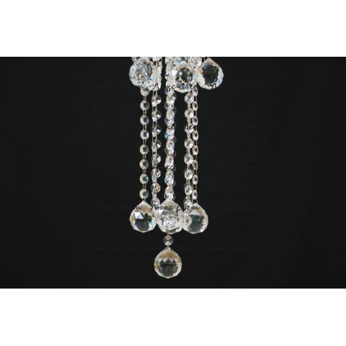 Люстра Капель 5 ламп шар 40 мм длинная в Подольске Гусь Хрустальный