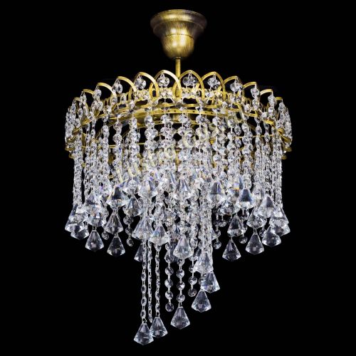 Люстра Капель Водоворот под бронзу конус 30 в Подольске Гусь Хрустальный