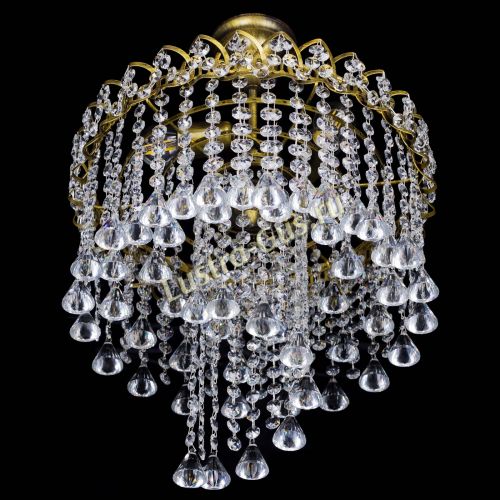 Люстра Капель Водоворот под бронзу конус 30 в Подольске Гусь Хрустальный