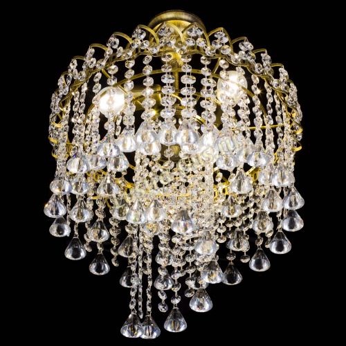 Люстра Капель Водоворот под бронзу конус 30 в Подольске Гусь Хрустальный