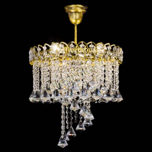 Люстра Капель Водоворот под бронзу конус 40 в Подольске Гусь Хрустальный