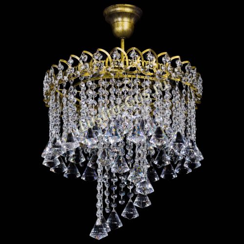 Люстра Капель Водоворот под бронзу конус 40 в Подольске Гусь Хрустальный