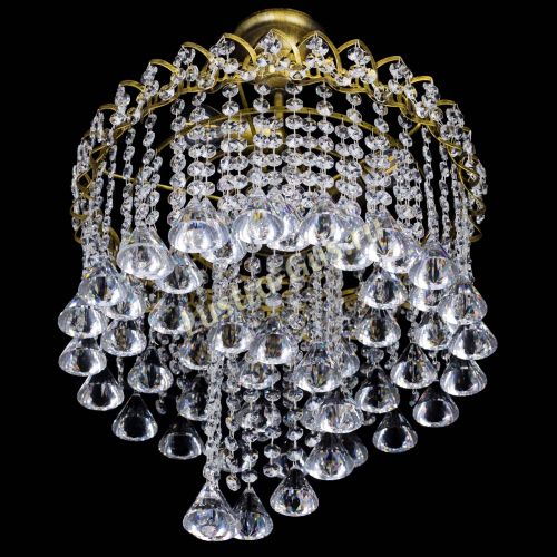 Люстра Капель Водоворот под бронзу конус 40 в Подольске Гусь Хрустальный