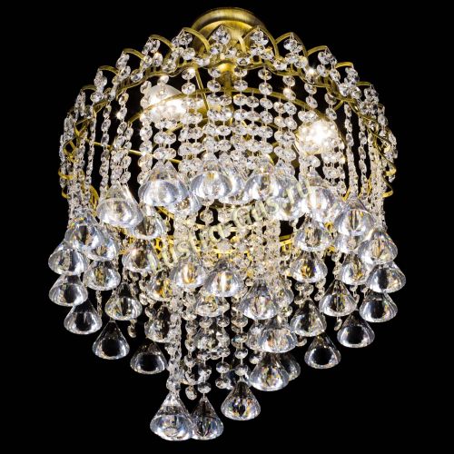 Люстра Капель Водоворот под бронзу конус 40 в Подольске Гусь Хрустальный