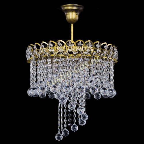 Люстра Капель Водоворот под бронзу шар 30 в Подольске Гусь Хрустальный