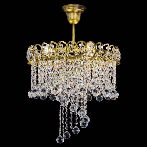 Люстра Капель Водоворот под бронзу шар 30 в Подольске Гусь Хрустальный