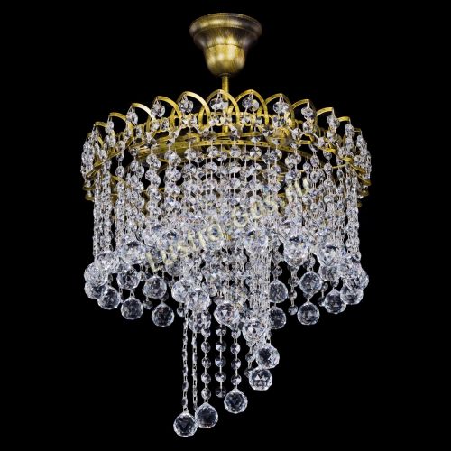 Люстра Капель Водоворот под бронзу шар 30 в Подольске Гусь Хрустальный