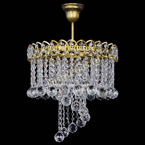 Люстра Капель Водоворот под бронзу шар 40 в Подольске Гусь Хрустальный