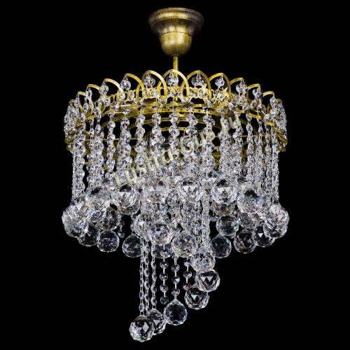 Люстра Капель Водоворот под бронзу шар 40 в Подольске Гусь Хрустальный