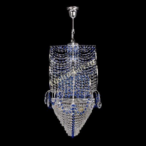 Люстра Каравелла №1 синяя в Подольске Гусь Хрустальный