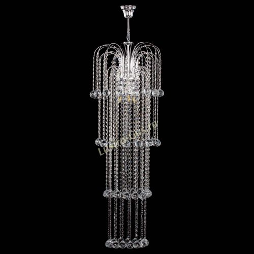 Люстра Каскад длинный в Подольске Гусь Хрустальный